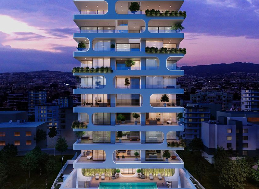 Апартаменты в Лимасоле, Кипр, 102 м2