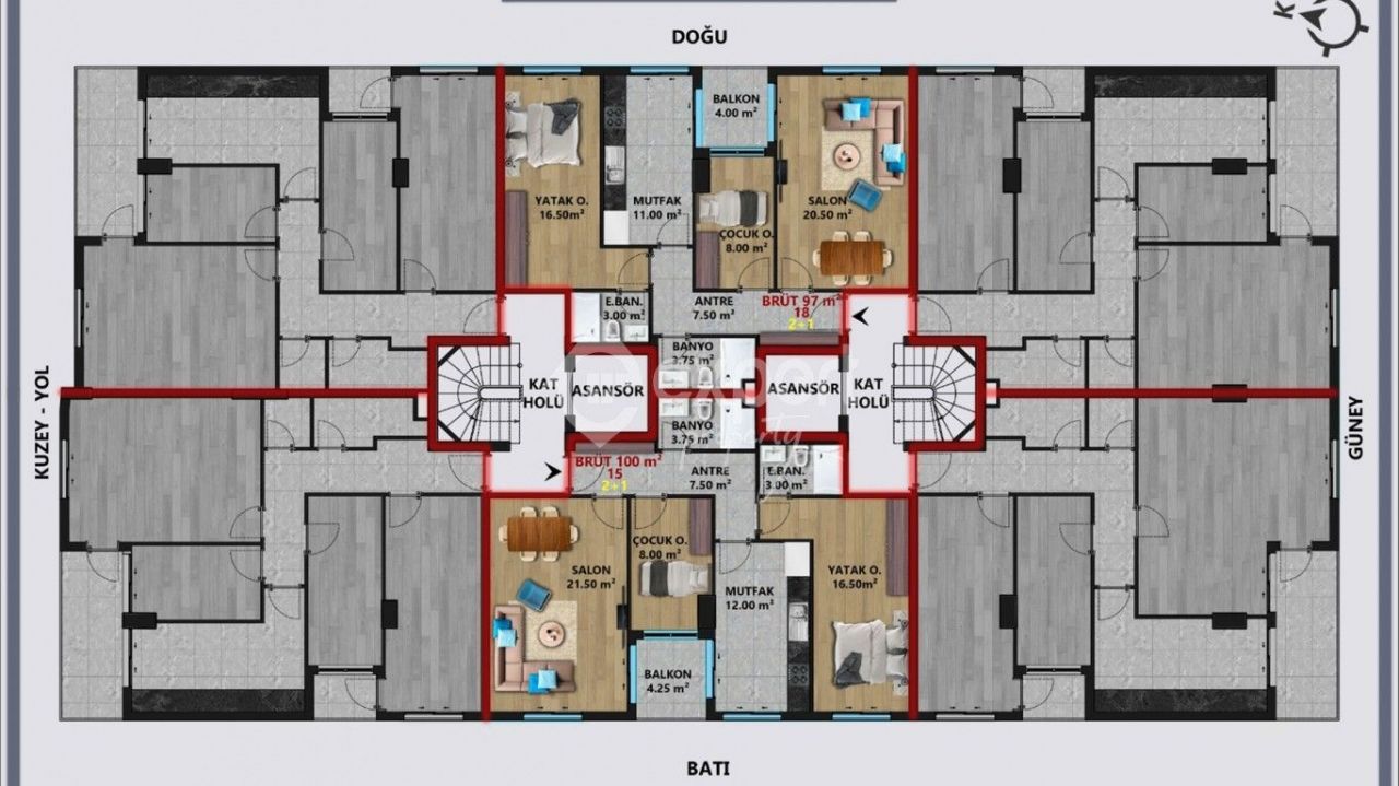 Квартира в Анталии, Турция, 100 м2 фото 4