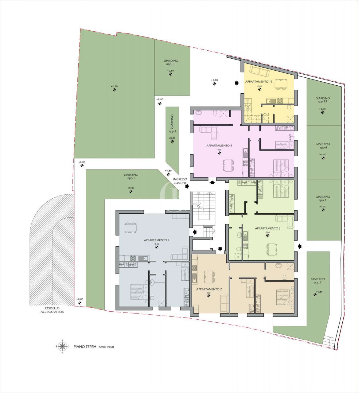 Квартира у озера Гарда, Италия, 85 м2 фото 3