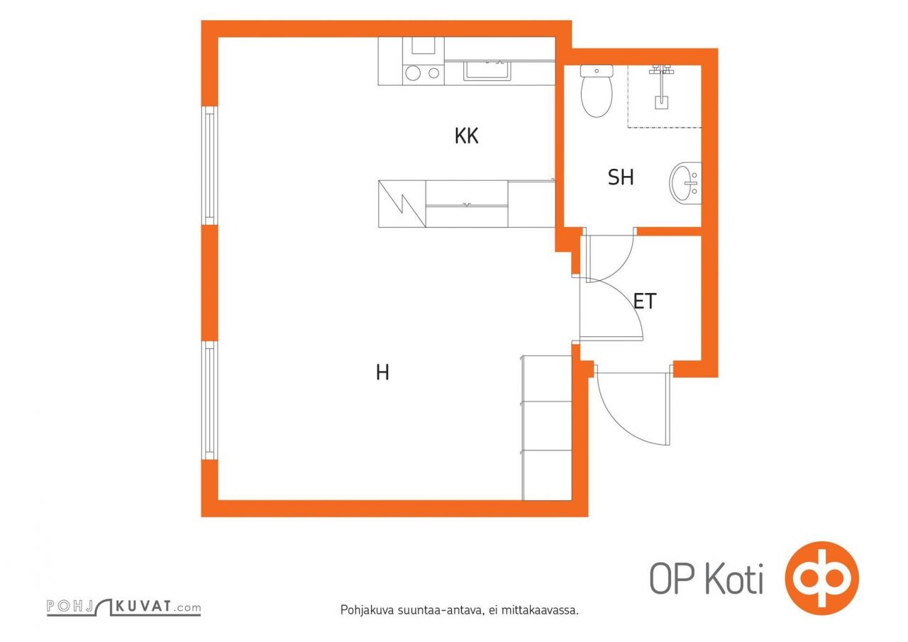 Квартира в Форсса, Финляндия, 31.5 м2 фото 3