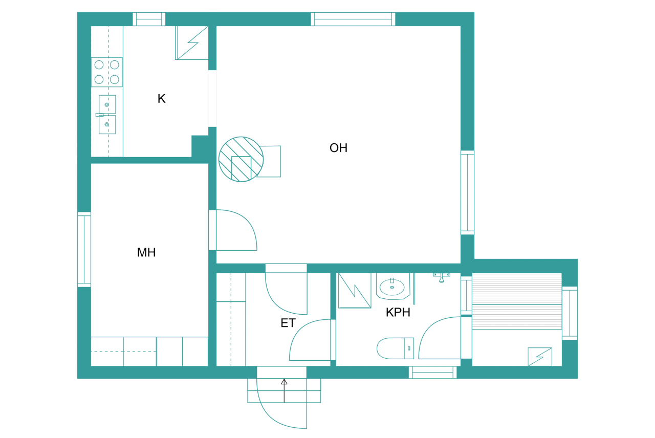 Дом в Ахтари, Финляндия, 40 м2 фото 2