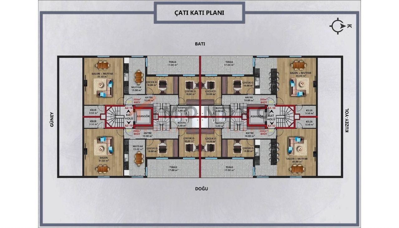 Квартира в Анталии, Турция, 45 м2 фото 4