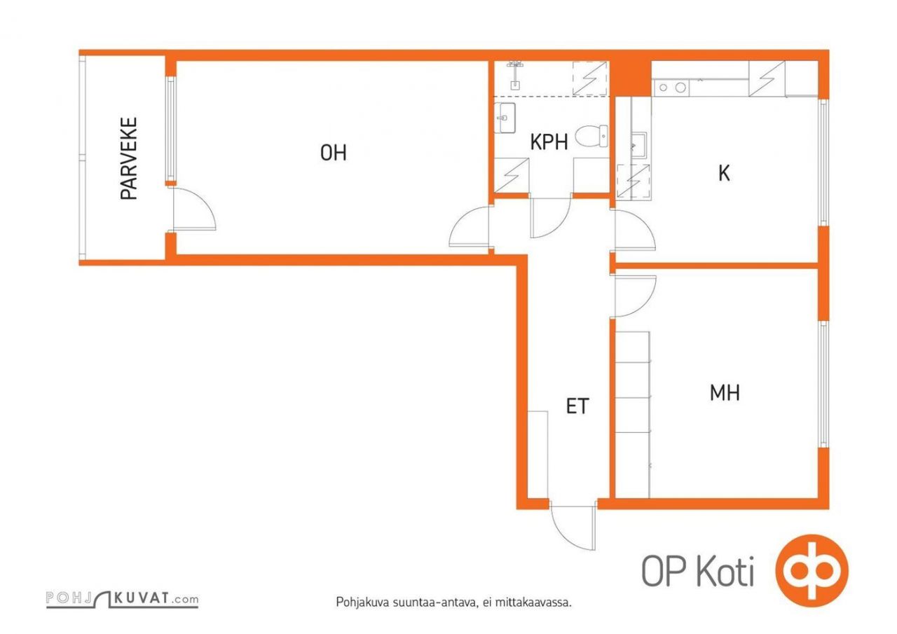 Квартира в Куопио, Финляндия, 61.5 м2 фото 2