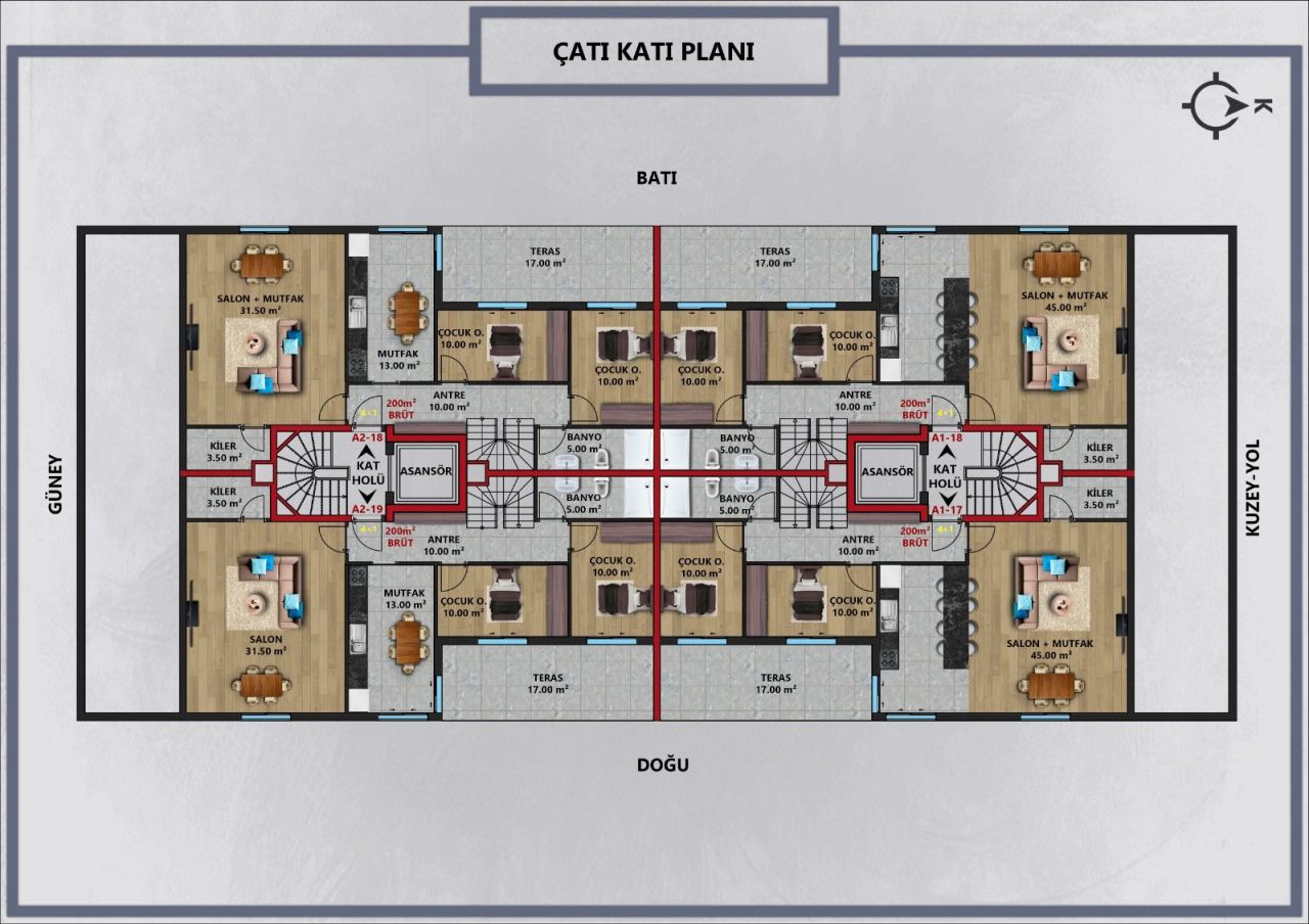 Апартаменты в Анталии, Турция, 80 м2 фото 3