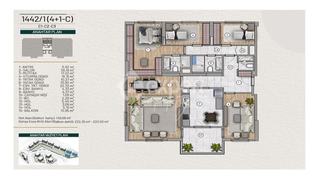 Квартира в Стамбуле, Турция, 95 м2 фото 5