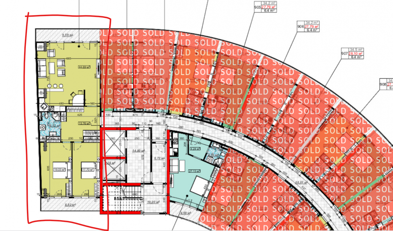 Апартаменты в Батуми, Грузия, 121 м2 фото 5