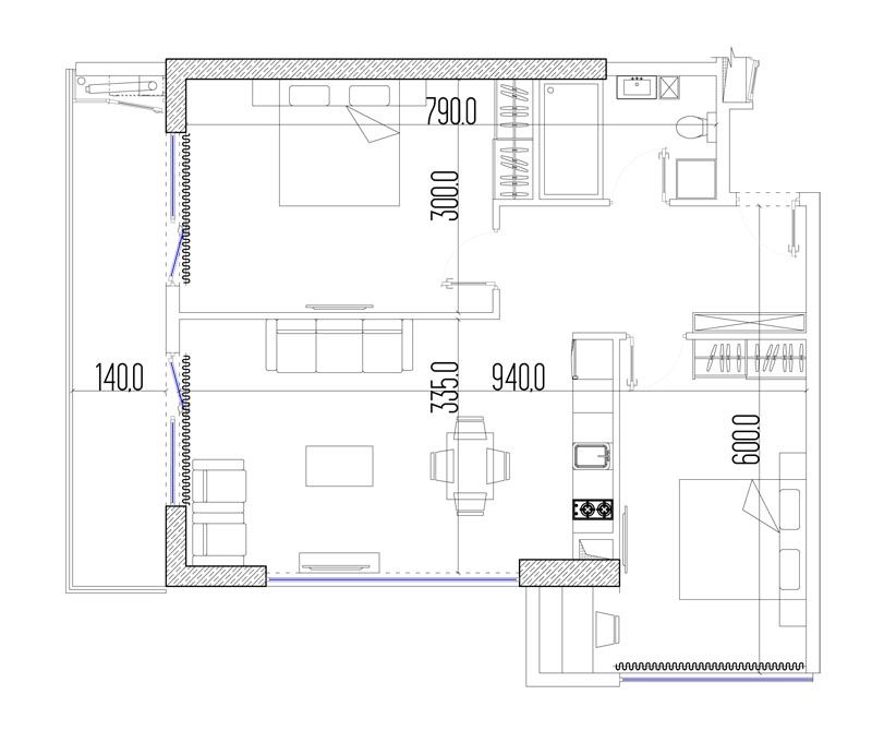 Апартаменты в Батуми, Грузия, 76.5 м2 фото 2