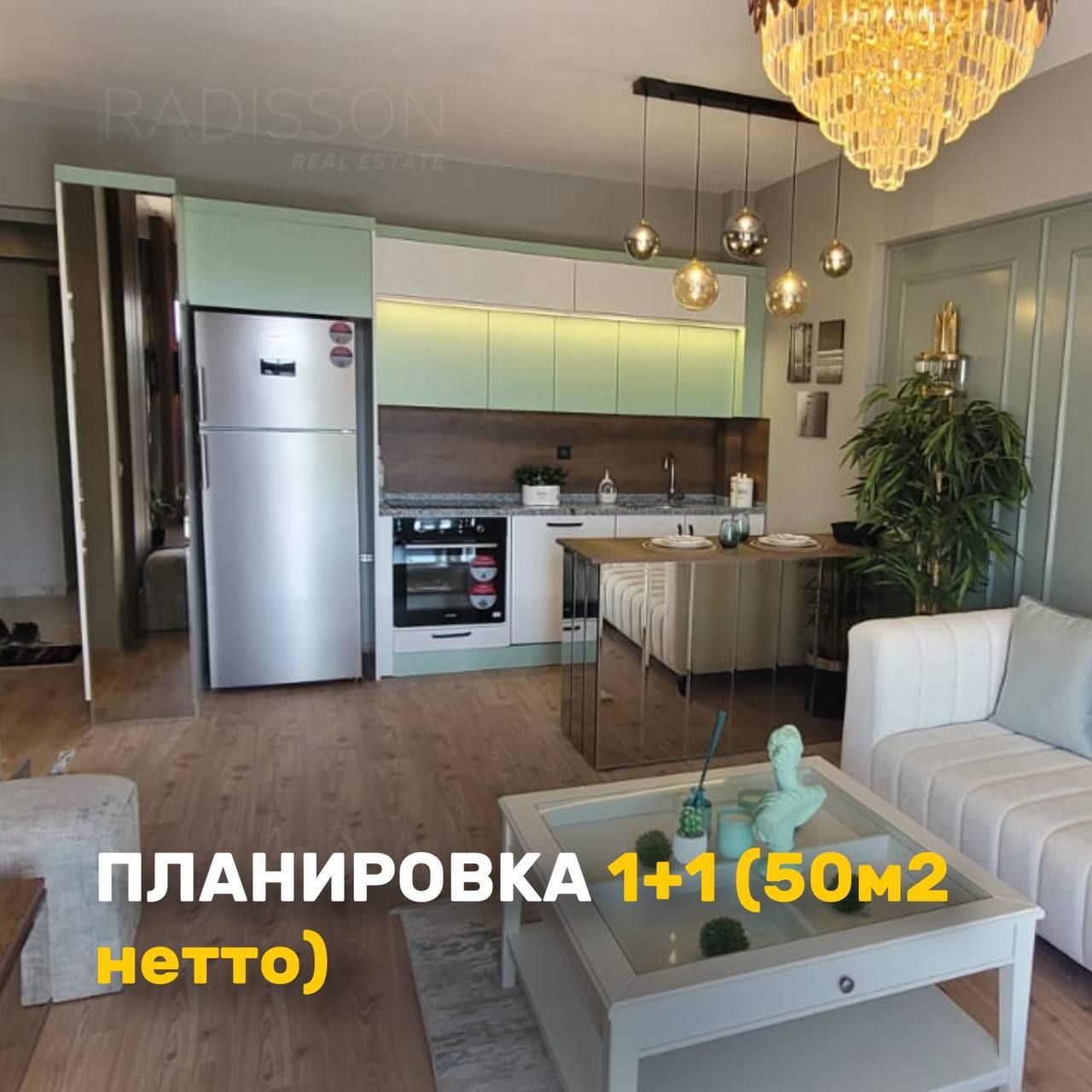 Квартира в Мерсине, Турция, 50 м2 фото 3