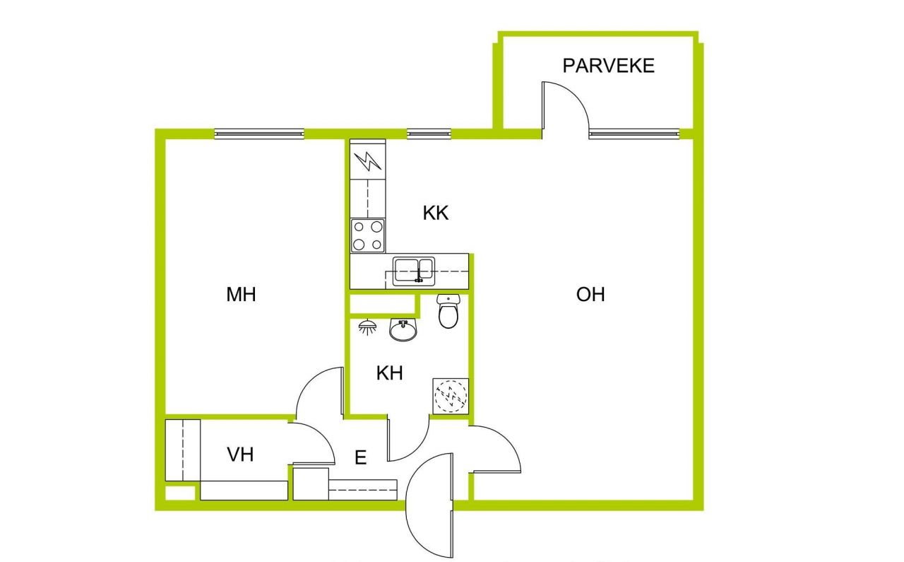 Квартира в Лахти, Финляндия, 49.5 м2 фото 2