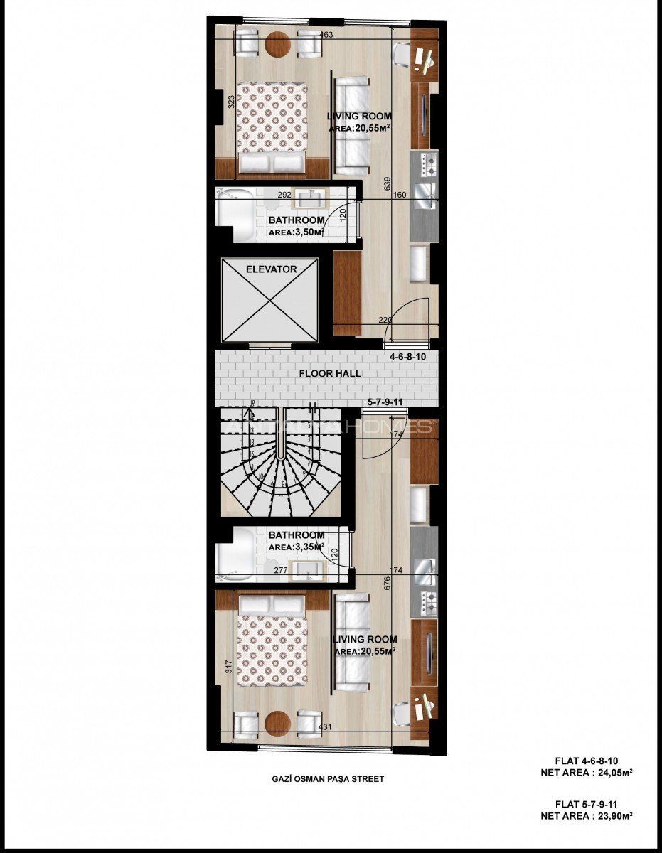 Пентхаус в Стамбуле, Турция, 21 м2 фото 4