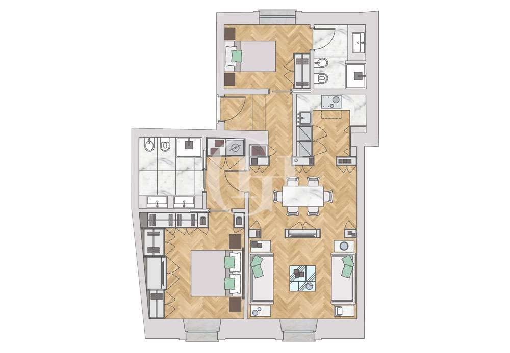 Апартаменты у озера Гарда, Италия, 104 м2 фото 2
