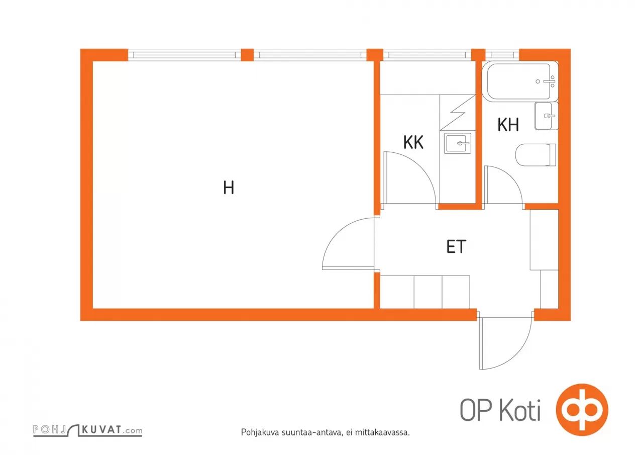 Квартира в Савонлинне, Финляндия, 30 м2 фото 2