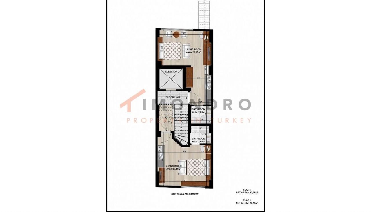 Квартира в Стамбуле, Турция, 113 м2 фото 2