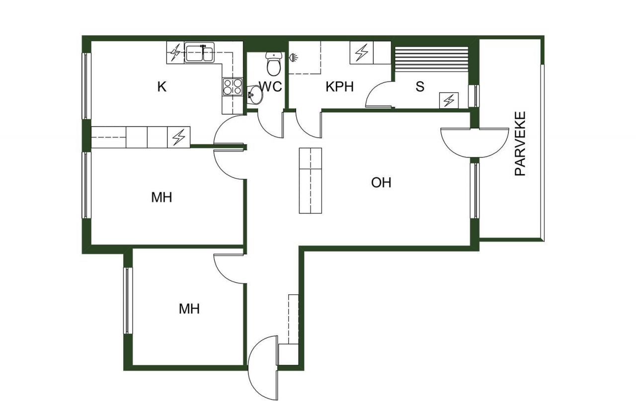 Квартира в Рованиеми, Финляндия, 77.5 м2 фото 2