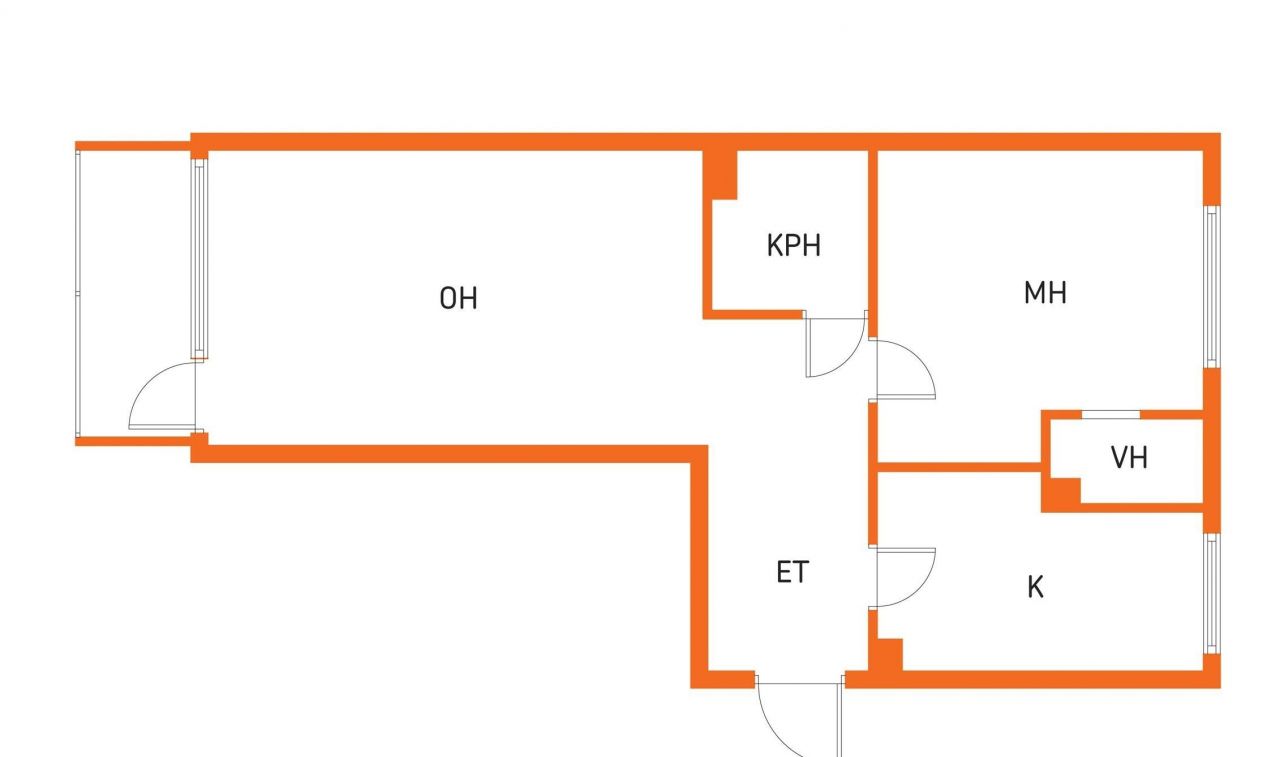 Квартира в Варкаусе, Финляндия, 58 м2 фото 2