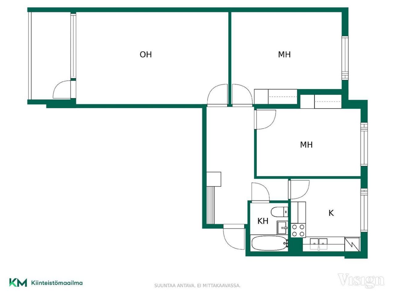 Квартира в Оулу, Финляндия, 74.5 м2 фото 5