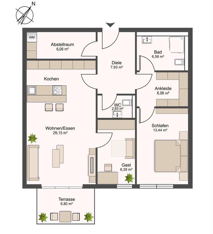 Квартира в Оберхаузене, Германия, 81.42 м2 фото 4