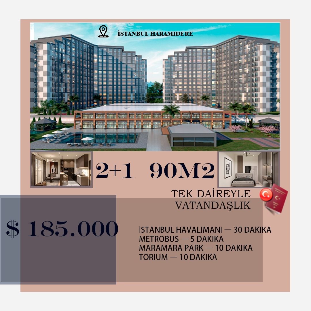 Квартира в Стамбуле, Турция, 90 м2 фото 1