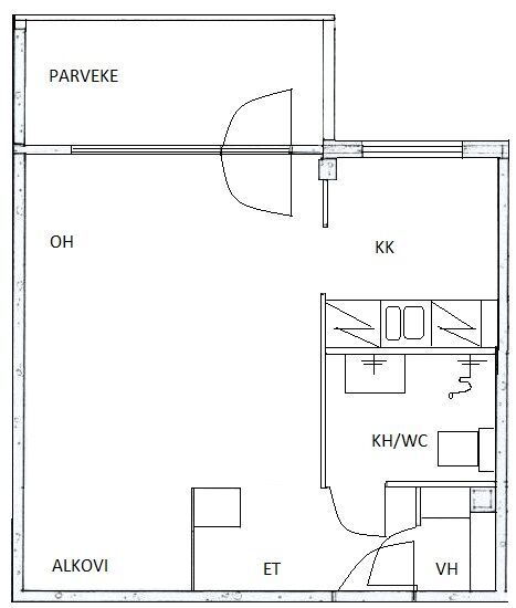 Квартира в Иисалми, Финляндия, 29.5 м2 фото 2