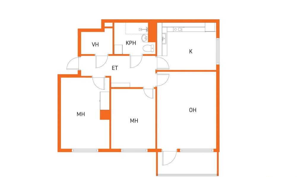 Квартира в Варкаусе, Финляндия, 72.5 м2 фото 2