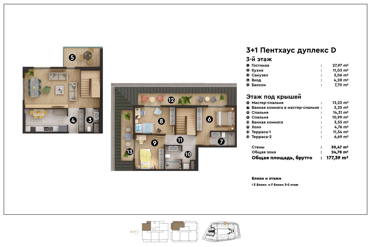 Квартира в Алании, Турция, 176 м2 фото 1