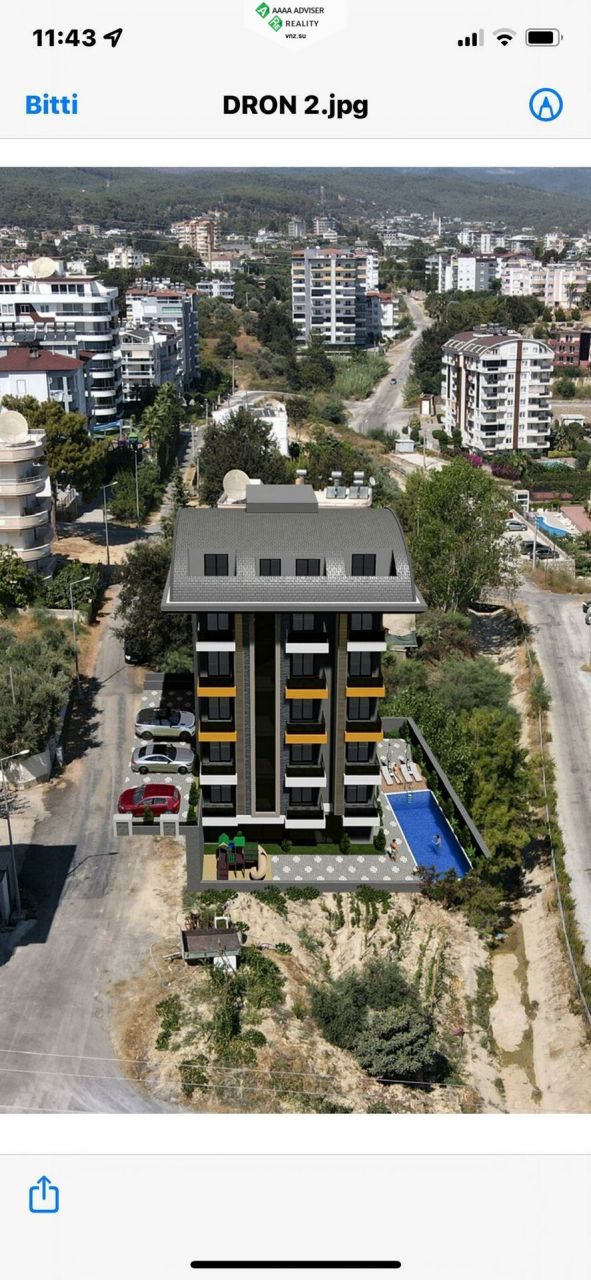 Квартира в Авсалларе, Турция, 40 м2 фото 5