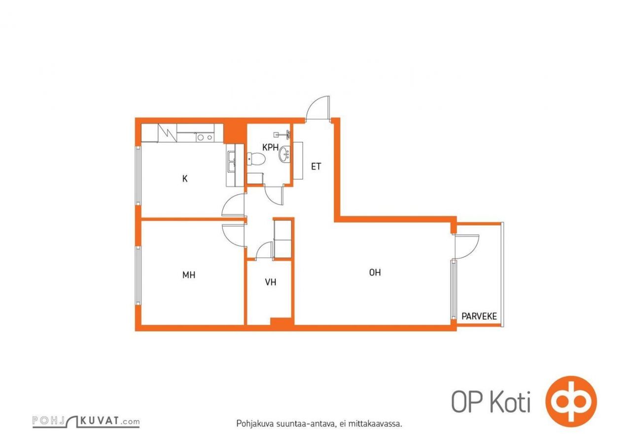 Квартира в Кеми, Финляндия, 60.5 м2 фото 2