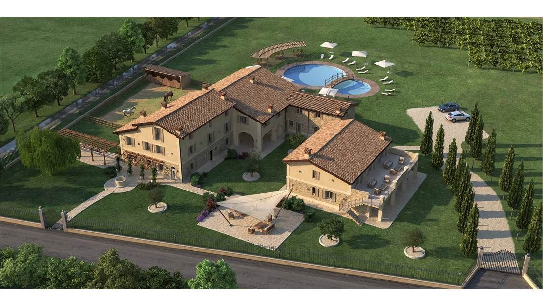 Поместье у озера Гарда, Италия, 1 300 м2 фото 1