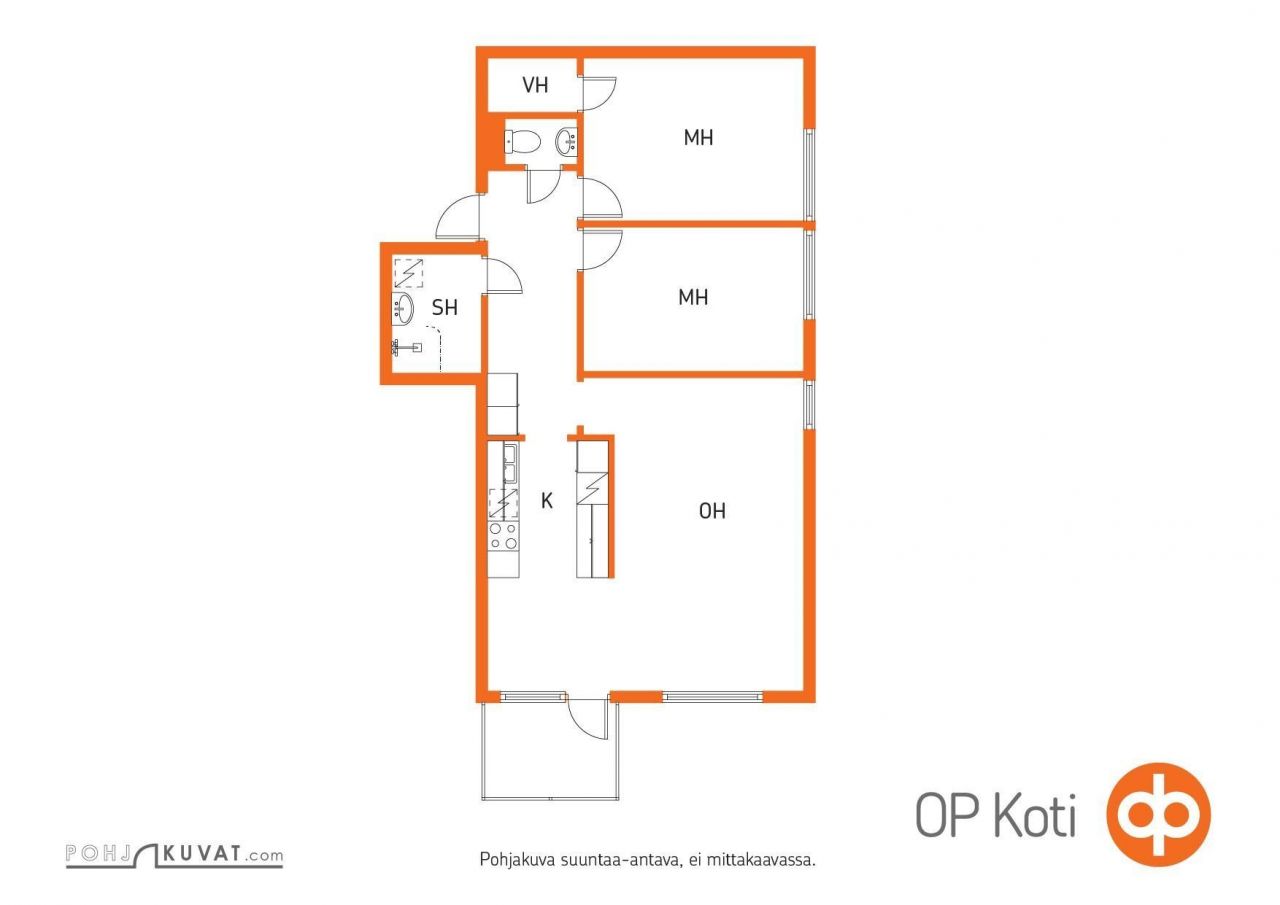 Квартира в Кеуру, Финляндия, 72.5 м2 фото 2