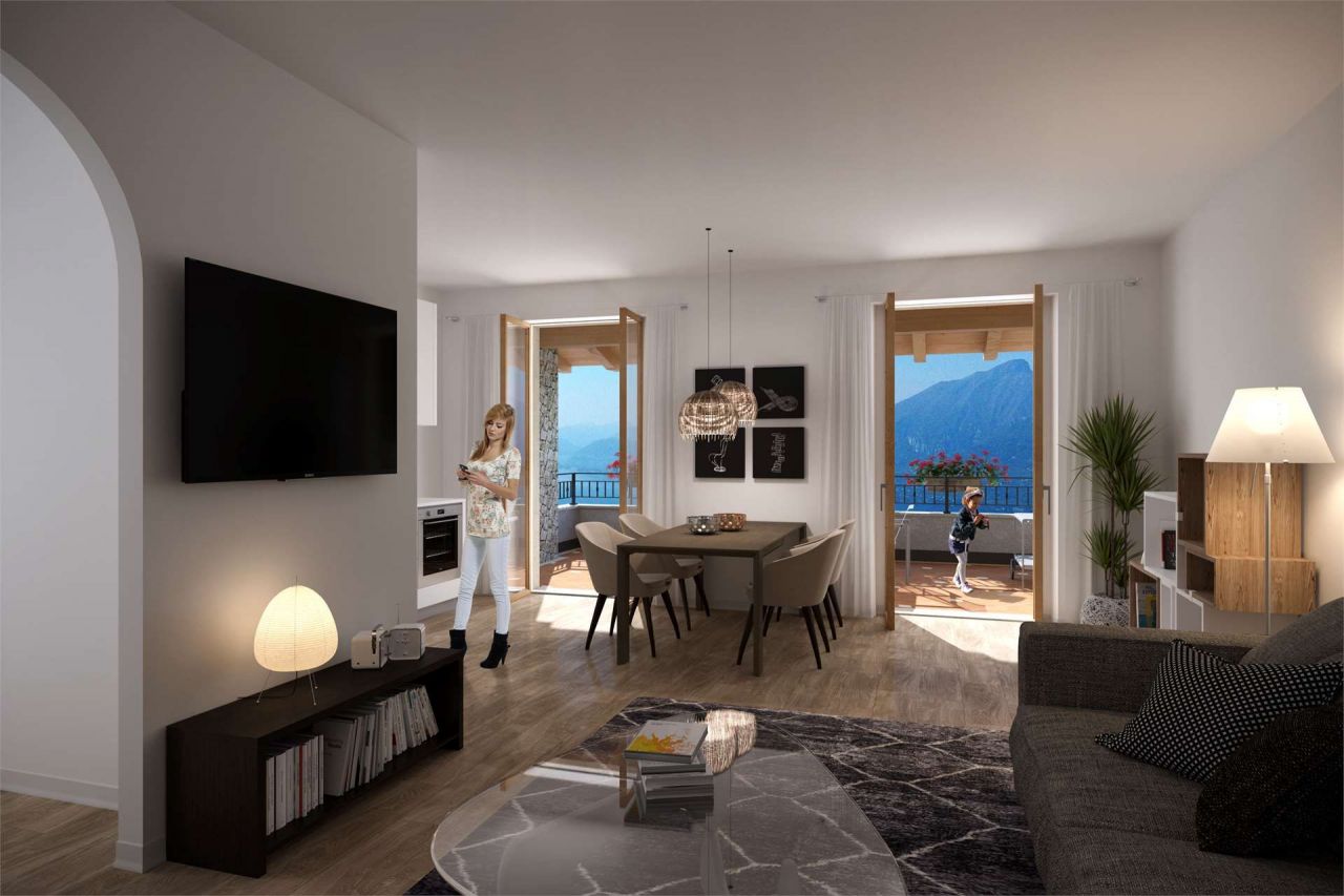 Квартира у озера Гарда, Италия, 96 м2 фото 4