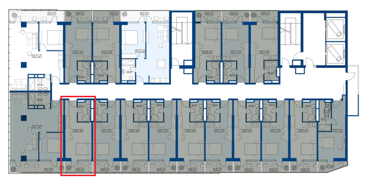 Квартира в Батуми, Грузия, 28.9 м2 фото 3