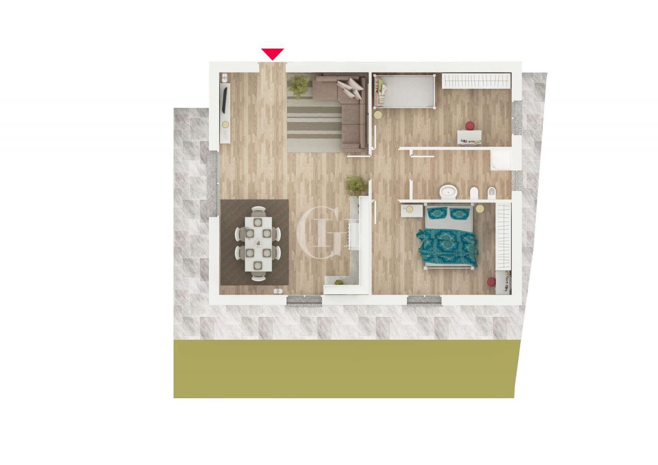 Квартира у озера Гарда, Италия, 85 м2 фото 4