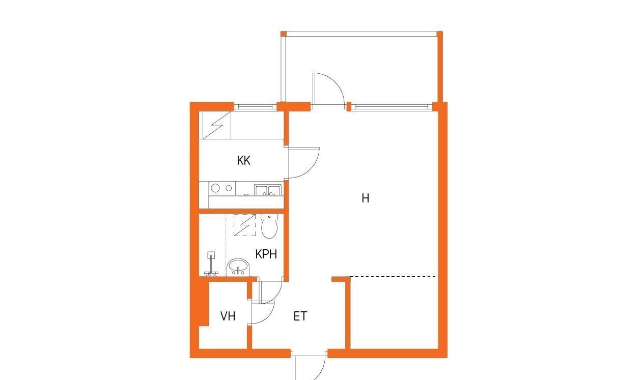 Квартира в Варкаусе, Финляндия, 30 м2 фото 3