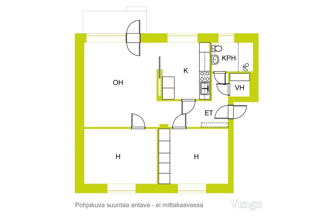 Квартира в Лохъя, Финляндия, 66 м2 фото 2