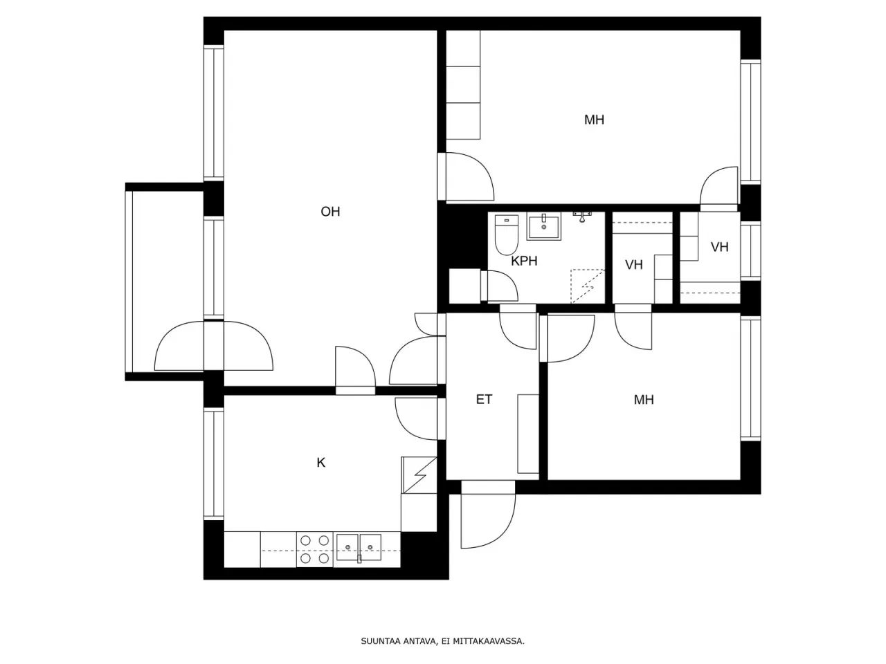 Квартира в Кухмо, Финляндия, 62 м2 фото 2