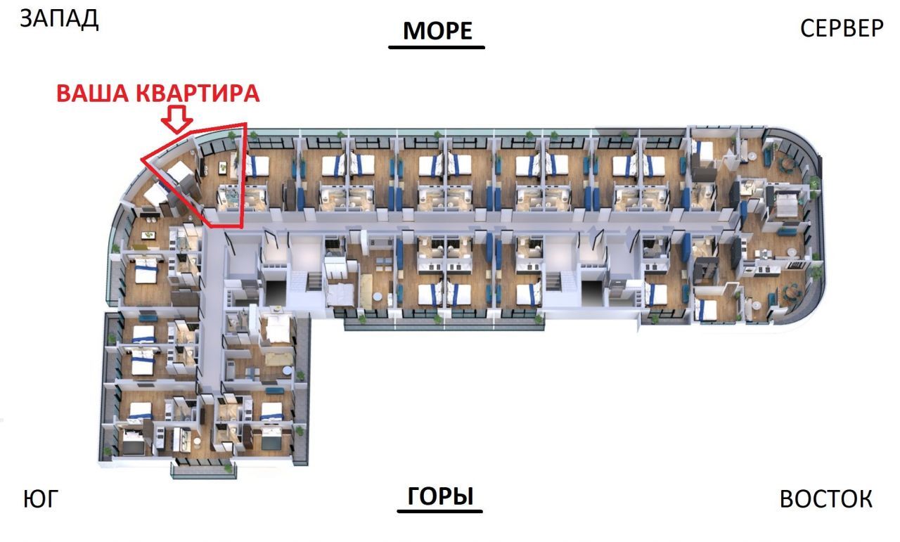 Квартира в Батуми, Грузия, 39.7 м2 фото 2