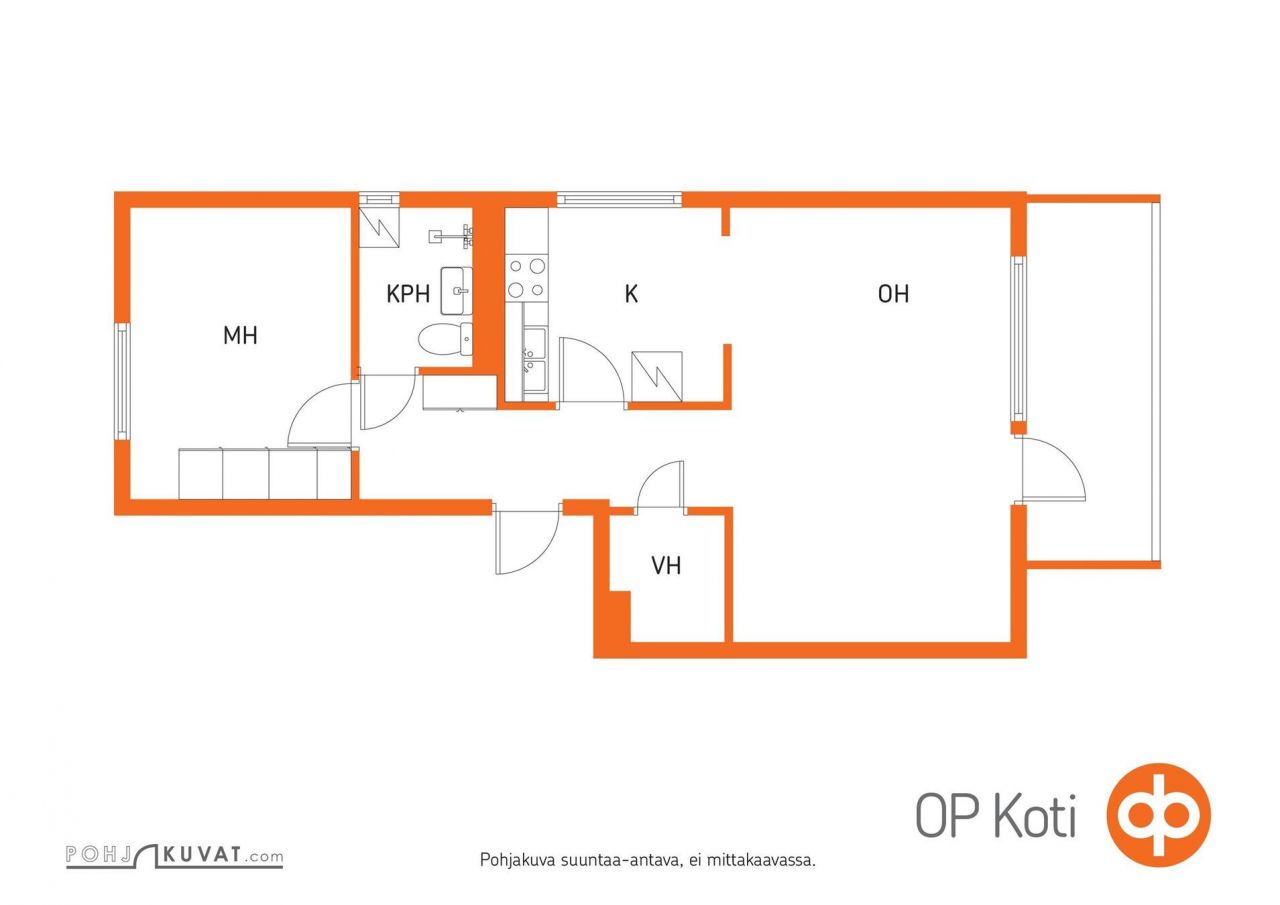 Квартира в Кангасниеми, Финляндия, 49 м2 фото 2