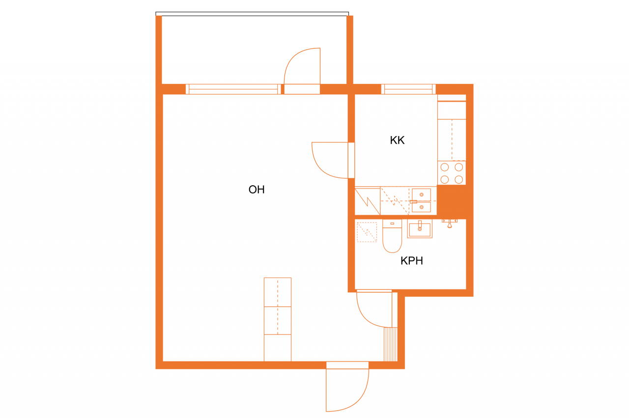 Квартира в Миккели, Финляндия, 34.5 м2 фото 4