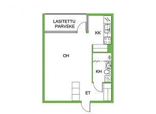 Квартира в Хартола, Финляндия, 31 м2