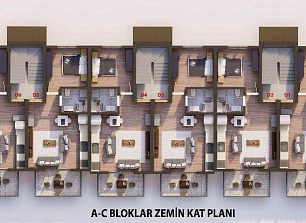 Квартира в Фетхие, Турция, 55 м2